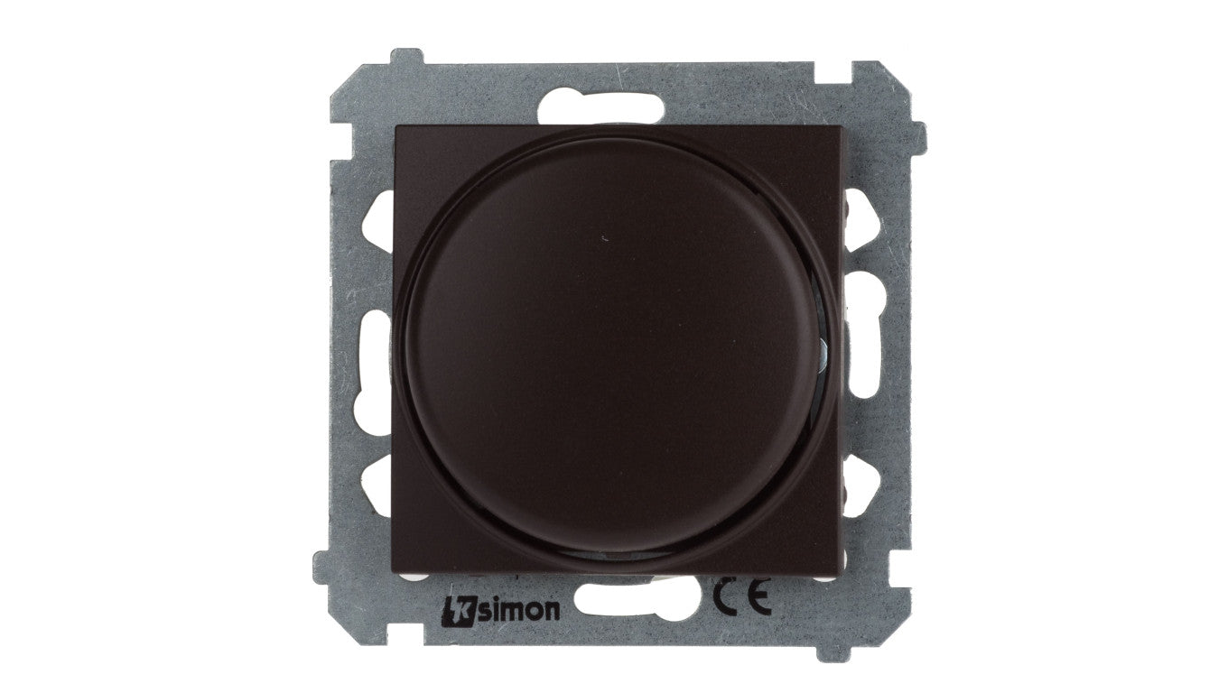Simon 54 Ściemniacz naciskowo-obrotowy moduł 20–500W brąz mat DS9T.01/46
