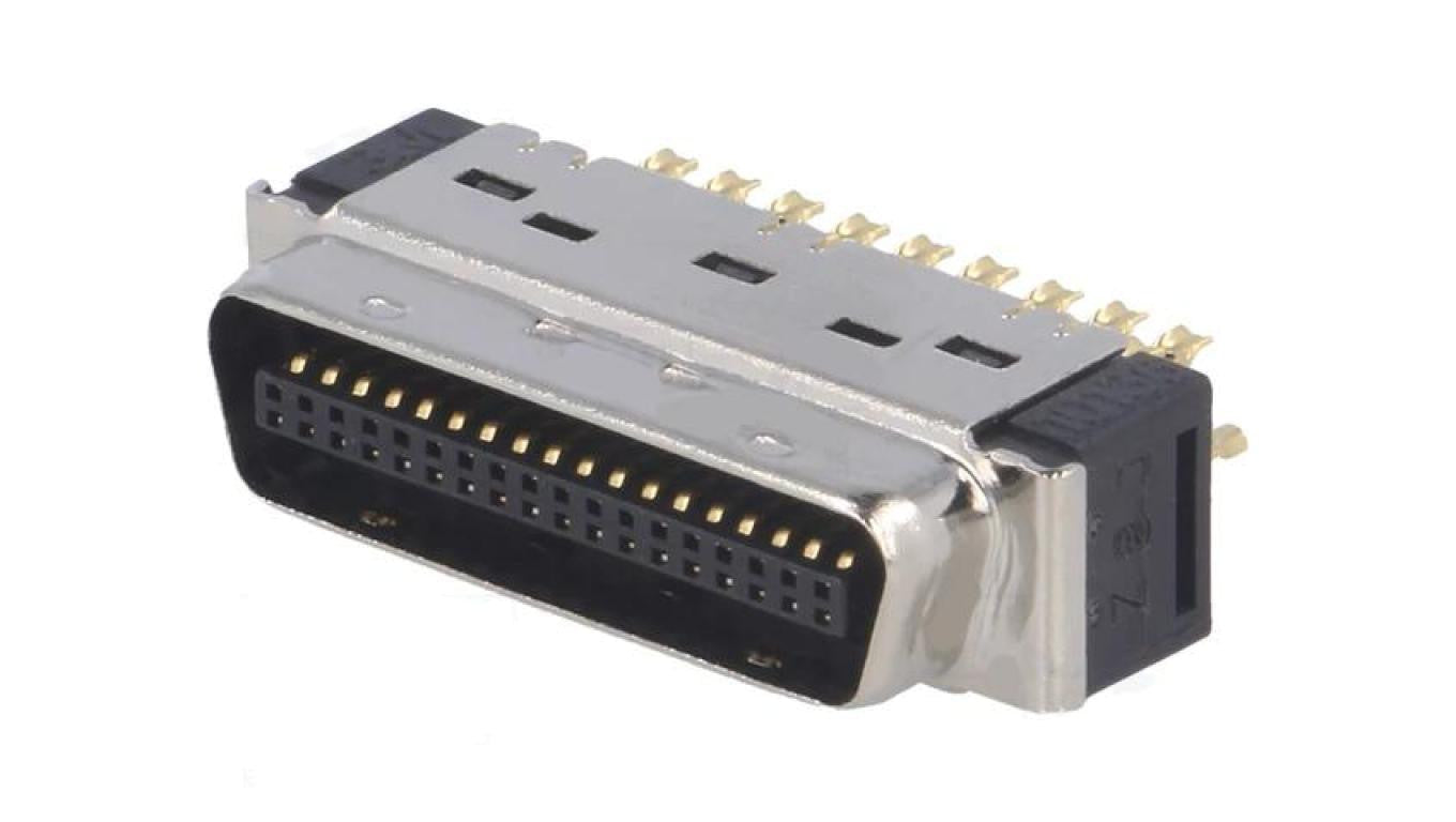 Złącze: MDR PIN: 36 ekranowane na przewód Mat: poliester wtyk 10136-3000PE