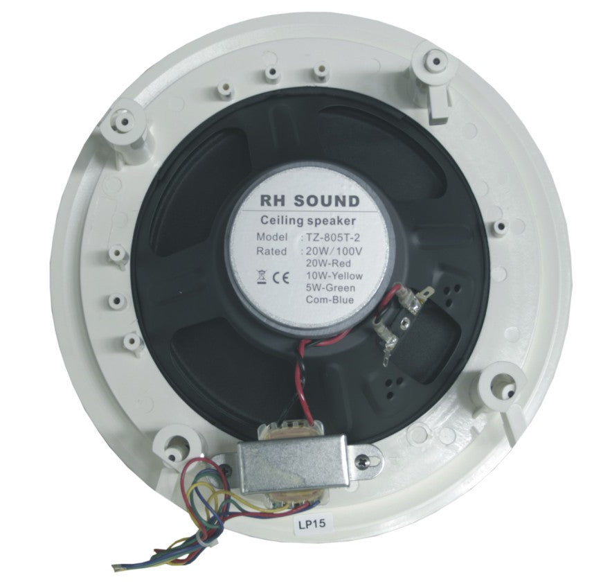 GŁOŚNIK SUFITOWY RH SOUND PA TZ-805T-2 20W 100V BIAŁY