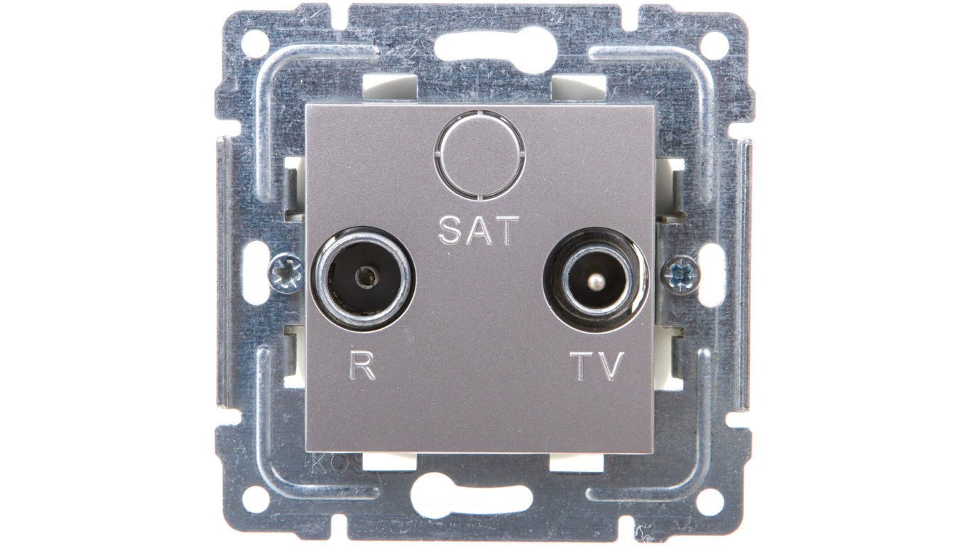 DANTE Gniazdo antenowe RTV końcowe inox 454173