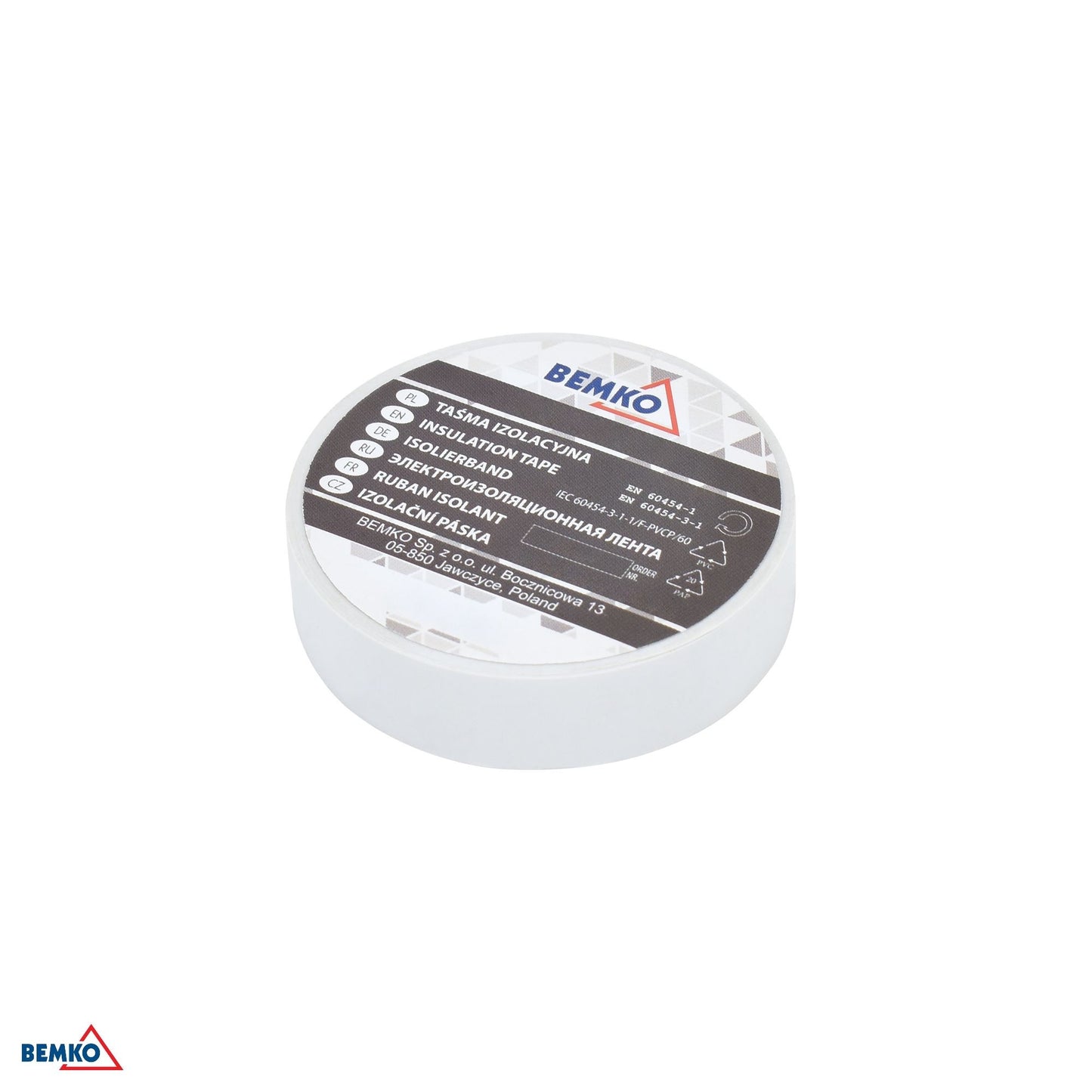 Taśma izolacyjna 15x10m biała/white