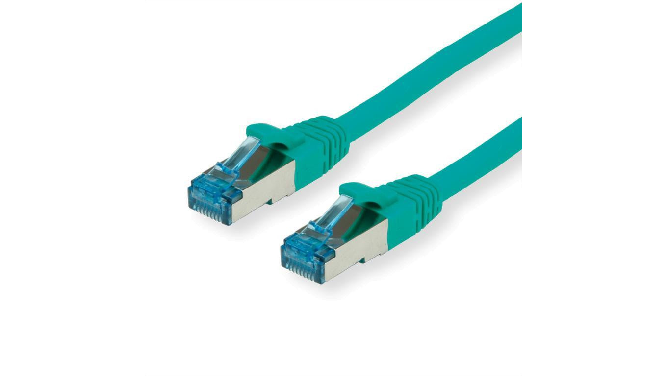 VALUE Kabel krosowy Kat.6A (klasa EA) S/FTP (PiMF), LSOH, zielony, 15 m
