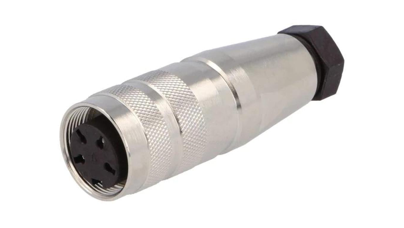 Złącze M16 wtyk żeński lutowanie na przewód 4-PIN 5A 300V C09131D0041002U