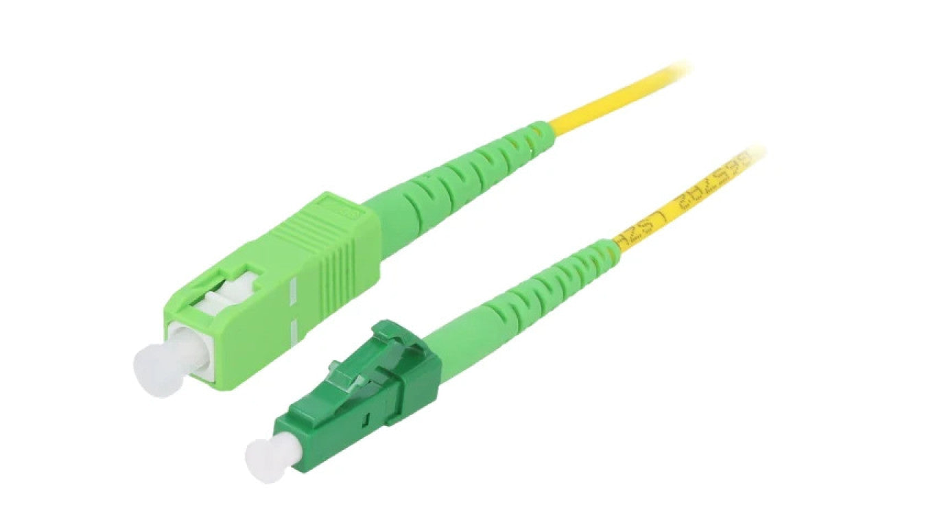 Patch cord światłowodowy OS2 LC/APC,SC/APC 2m LSZH żółty FPSLS02