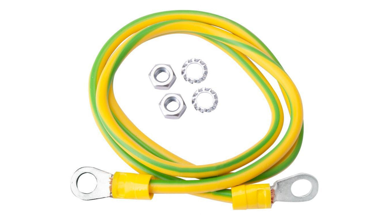 Kabel uziemiający gotowy zestaw z nakrętkami LGY 4 mm2 0,6m (EK-22)