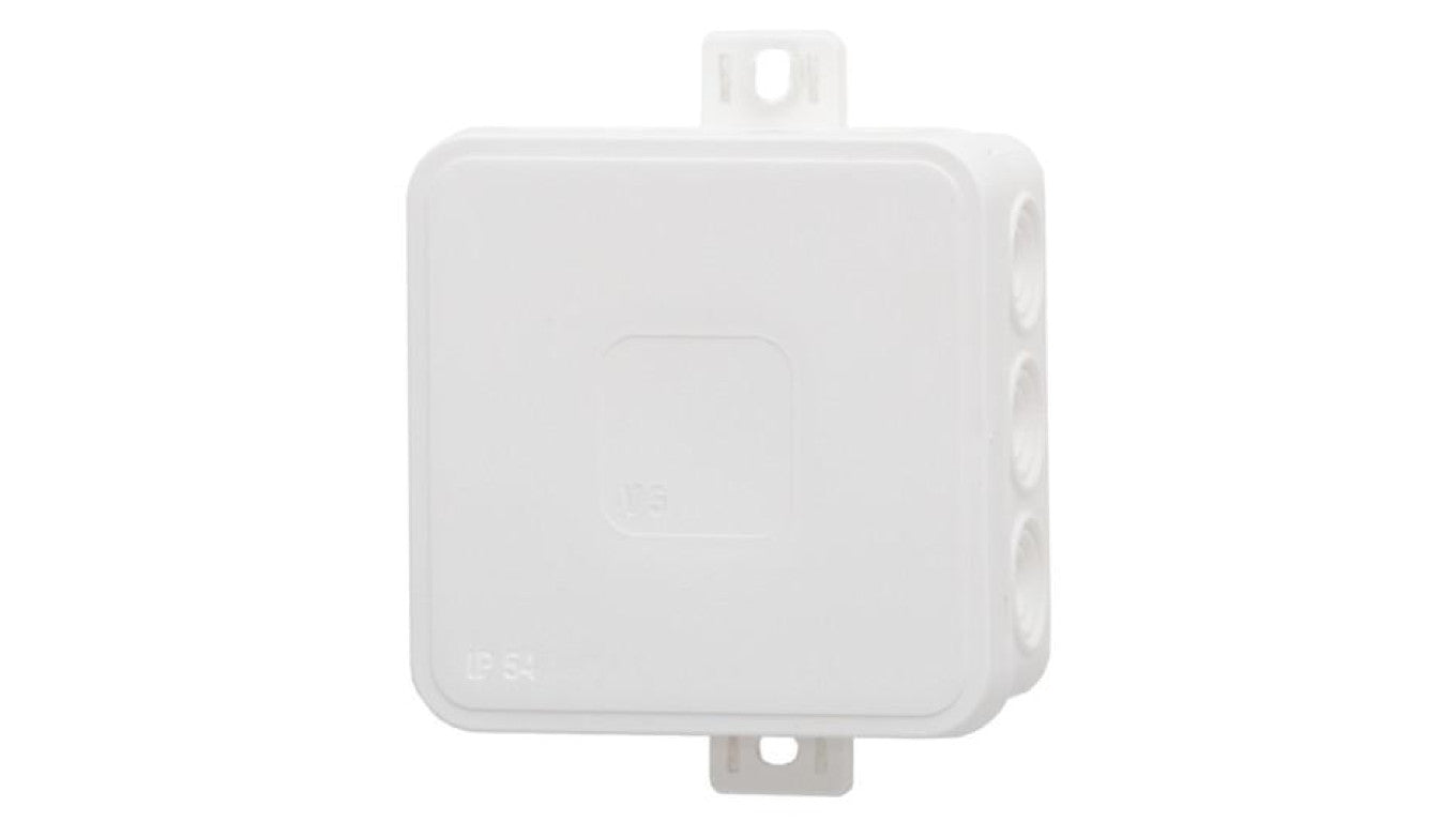 Puszka hermetyczna V5, termoplast 75x75x41 IP54, biała - klik, 12 osłabień