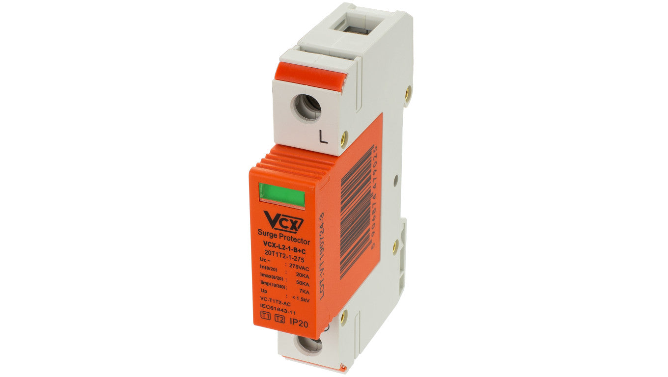Ogranicznik przepięć Typ T1+T2 1P 20-50kA 1,5kV VCXBC1P7KA