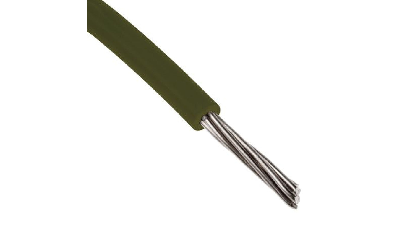 Przewód jednożyłowy linkowy, Przewód instalacyjny, 0,13 mm², 7/0,16 mm, 26 AWG, MPPE, 600 V, Brązowy, dł. 100m, RS PRO