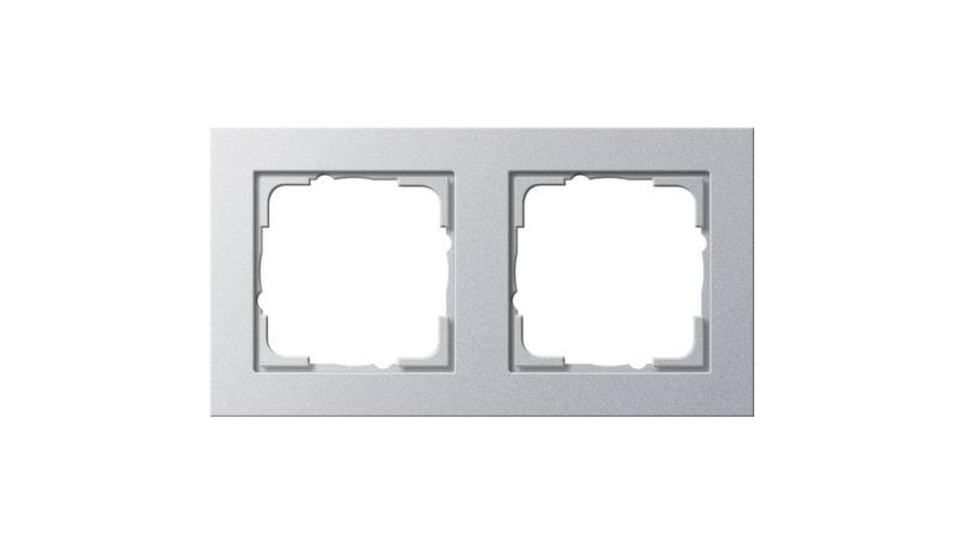 Gira Ramka podwójna Gira E2 kolor aluminiowy