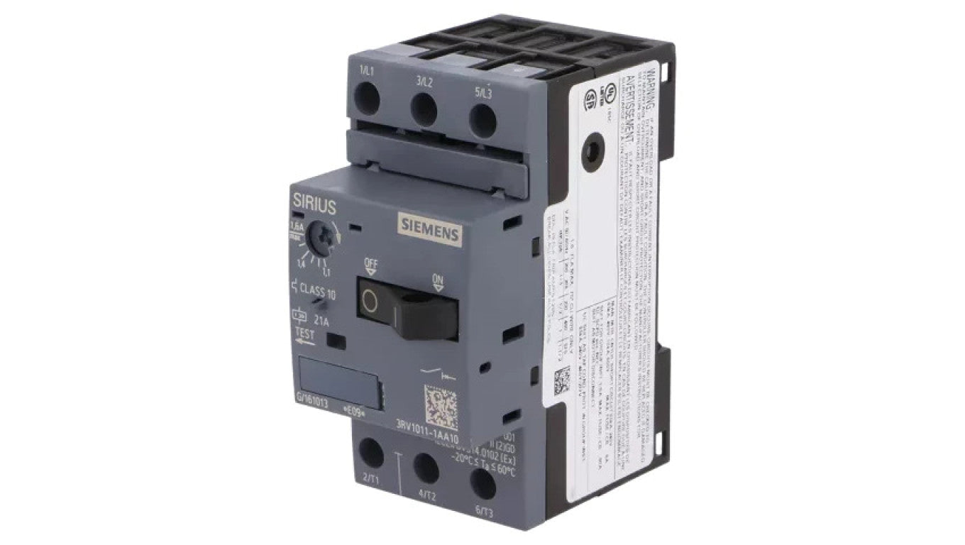 Wyłącznik silnikowy 0,55kW 220÷690VAC na szynę DIN 3RV1011-1AA10