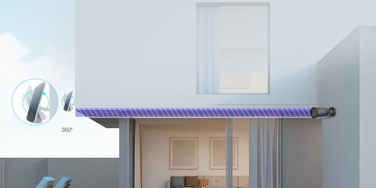 Kamera IP Ezviz BC1c 4K 8MPx bezprzewodowa z panelem solarnym