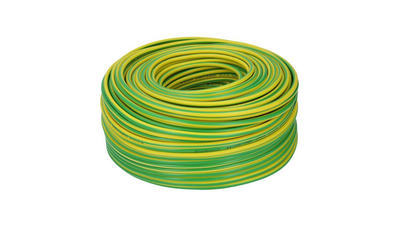 Kabel instalacyjny LgY / H07V-K 16mm2 jednożyłowy żółto-zielony 450/750V giętki linka Eltrim /100m/