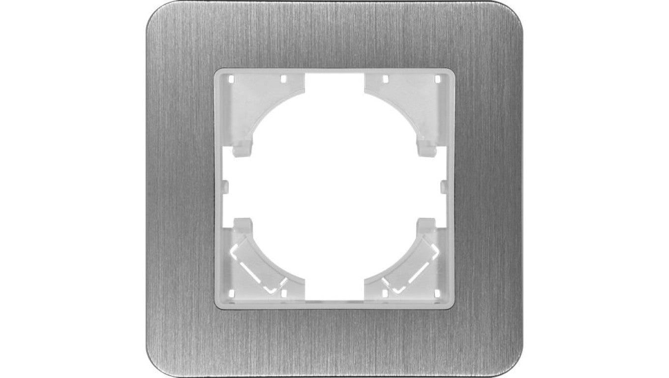 Ramka pojedyncza MODERN-Q, aluminium szczotkowane (linia Alu Touch)