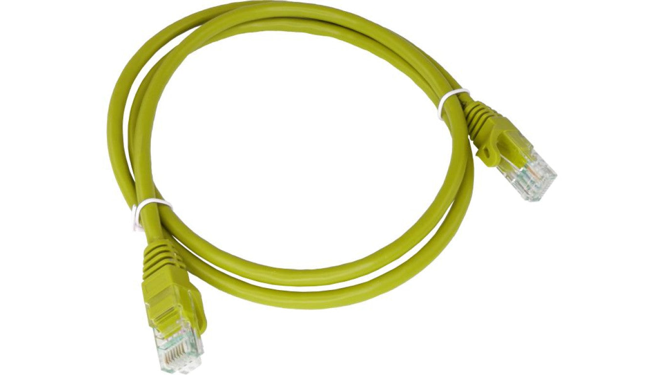 Patch-cord U/UTP kat.6A LSOH 5.0m żółty KKU6AZOL5.0