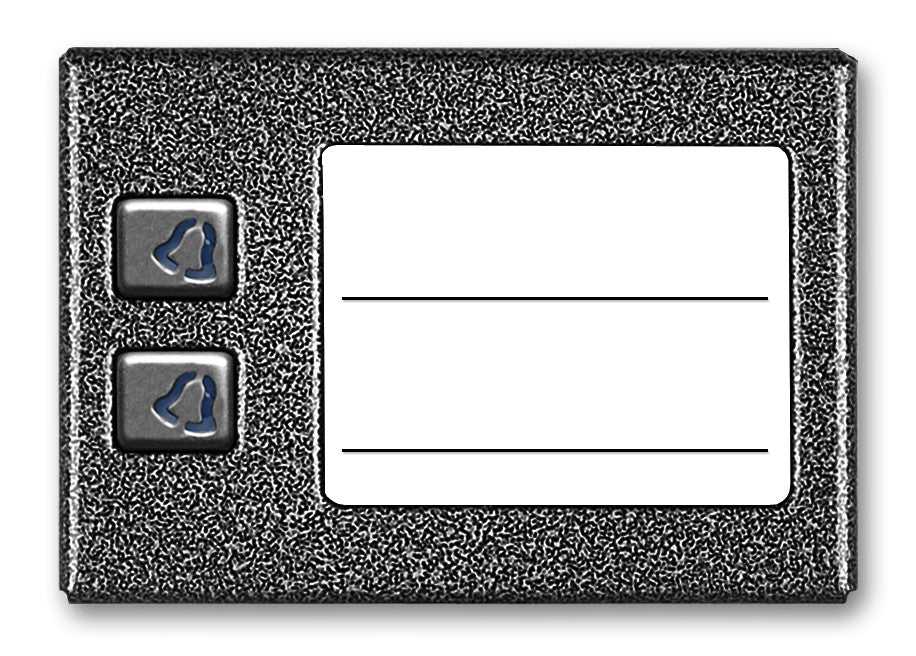 ACO CDN-2NP GR Podświetlany panel listy lokatorów z 2 przyciskami