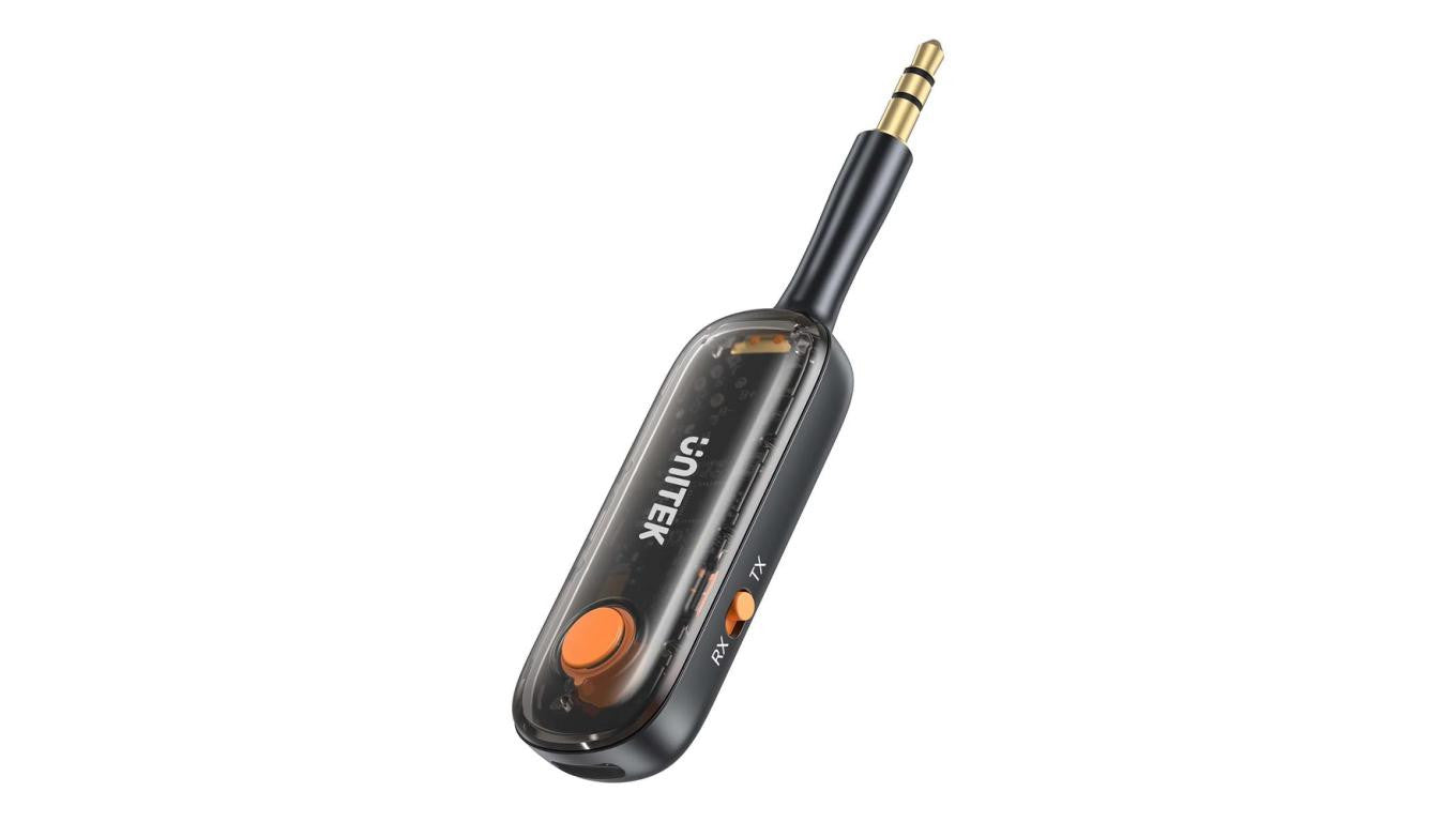 UNITEK 2w1 Adapter Bluetooth 5.3 nadajnik/odbiornik audio zasięg 10m czarny