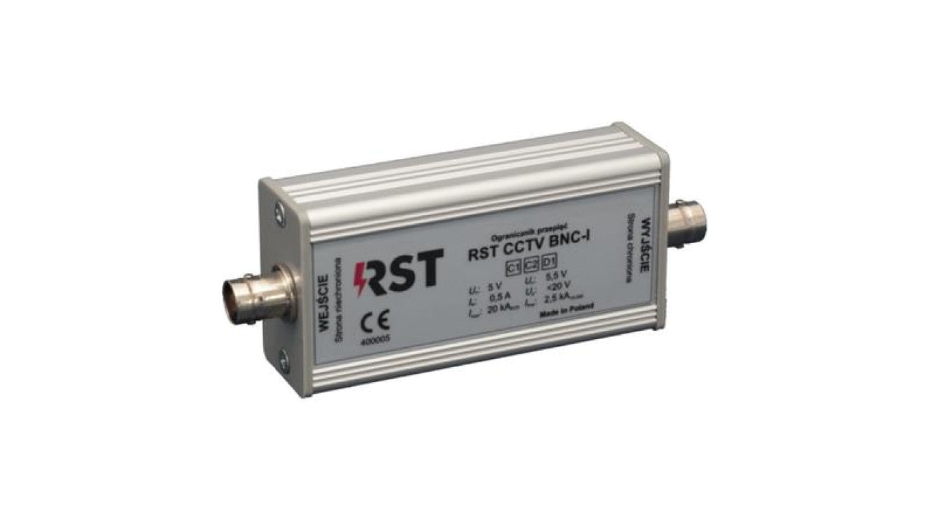 Ogranicznik przepięć RST CCTV BNC-I do ochrony torów wizyjnych systemów telewizji dozorowej VSS 400 005