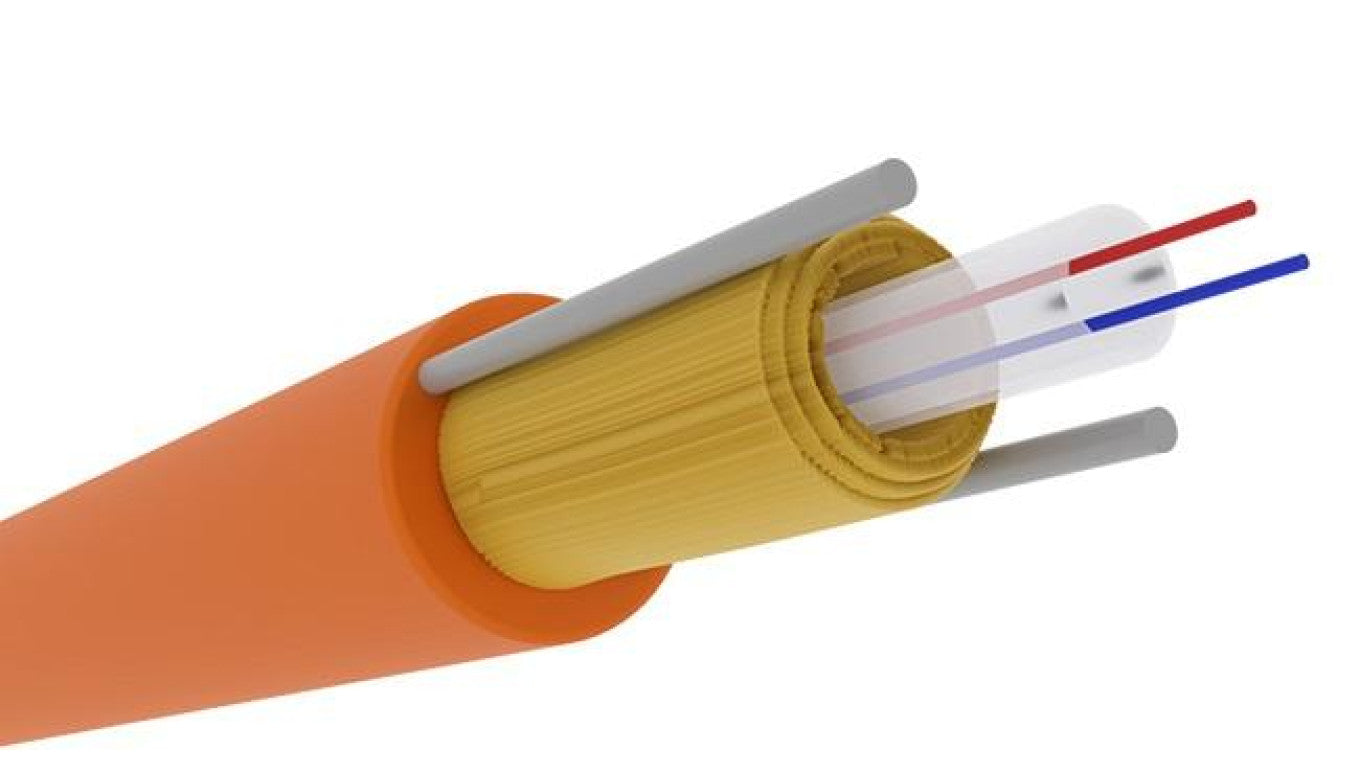 Kabel światłowodowy DAC FOXX 2 włókna SM 9/125 G.657.A1 zewnętrzny ziemny pomarańczowy CELLCO /2000m/