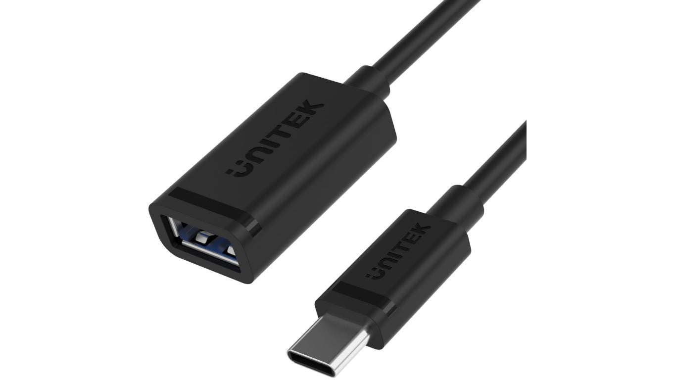 Adapter Unitek C476BK-1M USB-C (M) do USB-A (F) 10Gbps 60W