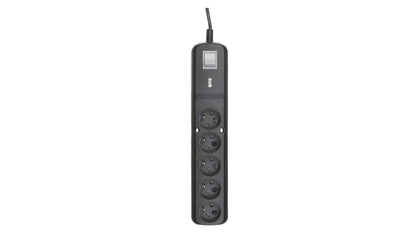 Listwa zasilająca Lestar LV530W 2,5m (5 x UTE 10 A 2,5m kolor czarny)