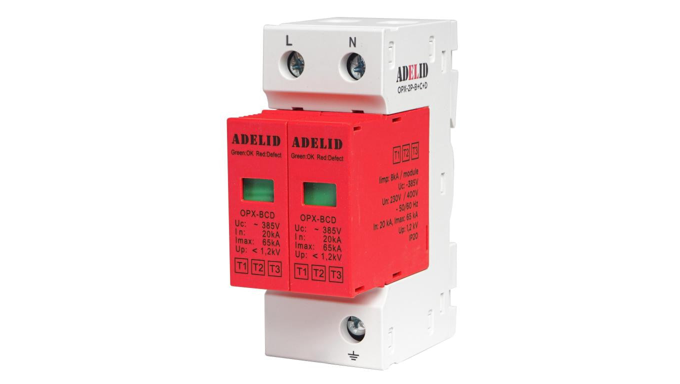 Ogranicznik przepięć T1+T2+T3 2P 1,2kV 8kA OPX-2P-B+C+D