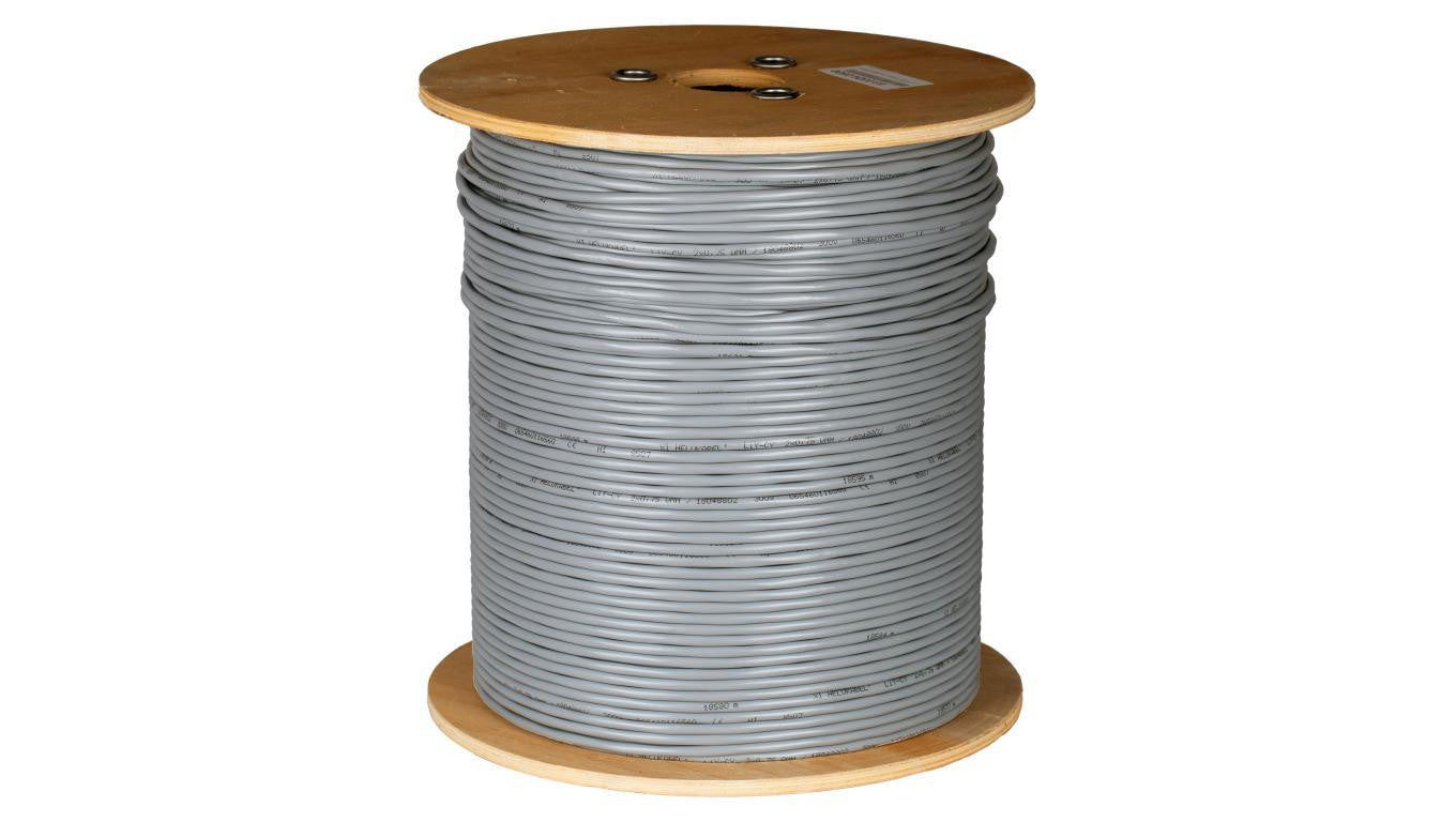 Kabel sterowniczy LIYCY 2x0,34mm2 szary 300/300V ekranowany olejoodporny linka Helukabel /100m/