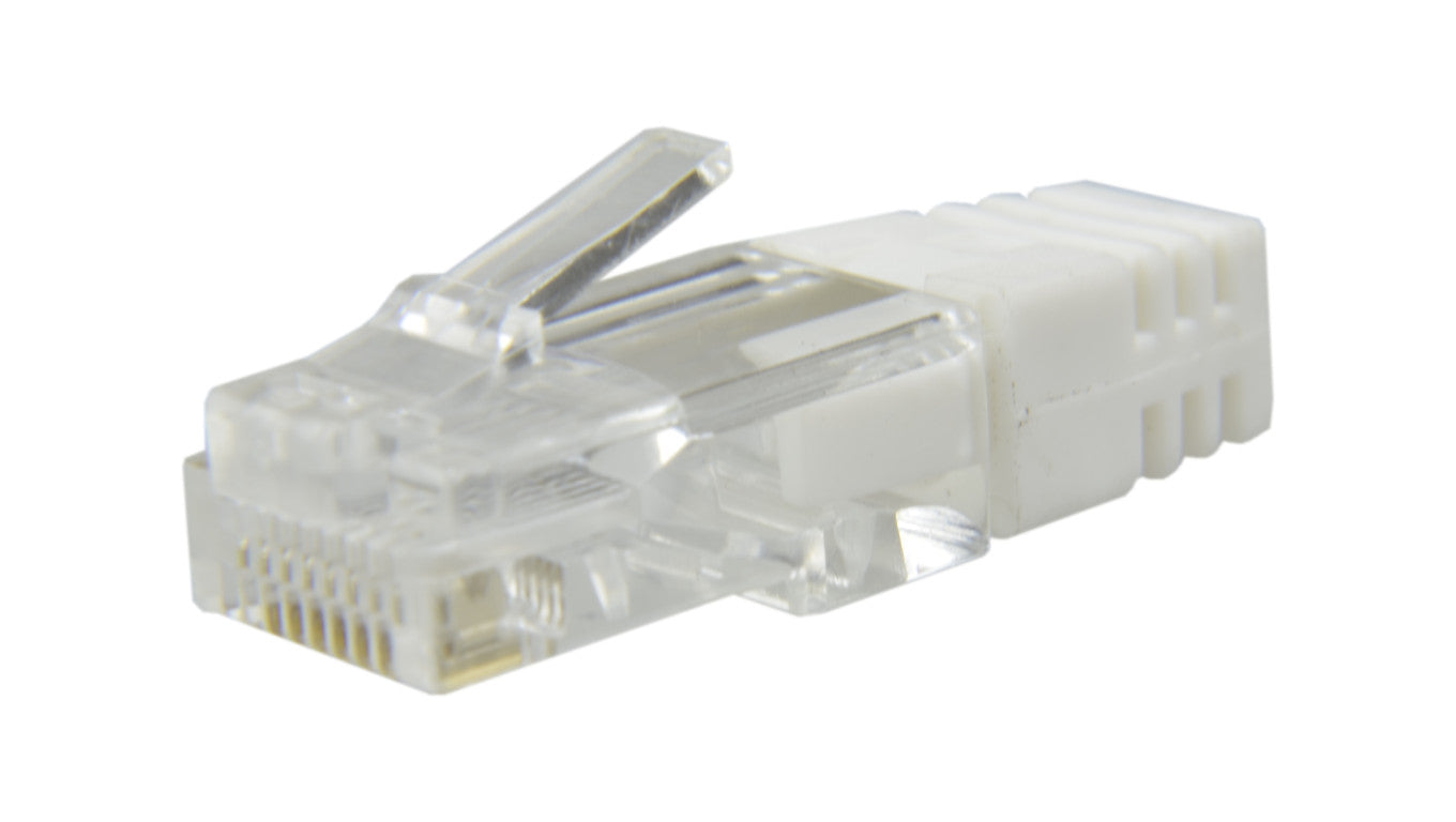 Osłonka wewnętrzna wtyku RJ45 biała WORECZEK 100szt.
