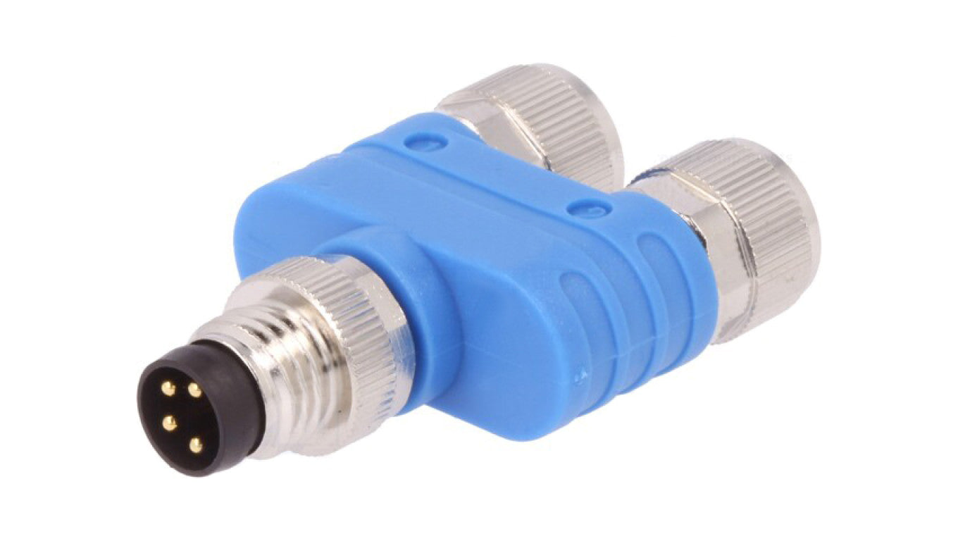 Złącze okrągłe M8 męskie i żeńskie x2 4-PIN Y T4081122004-000