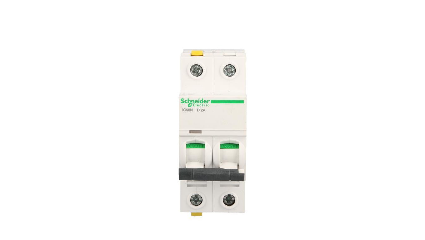 Wyłącznik nadprądowy 2P D 2A 6kA AC iC60N-D2-2 Acti9 A9F05202