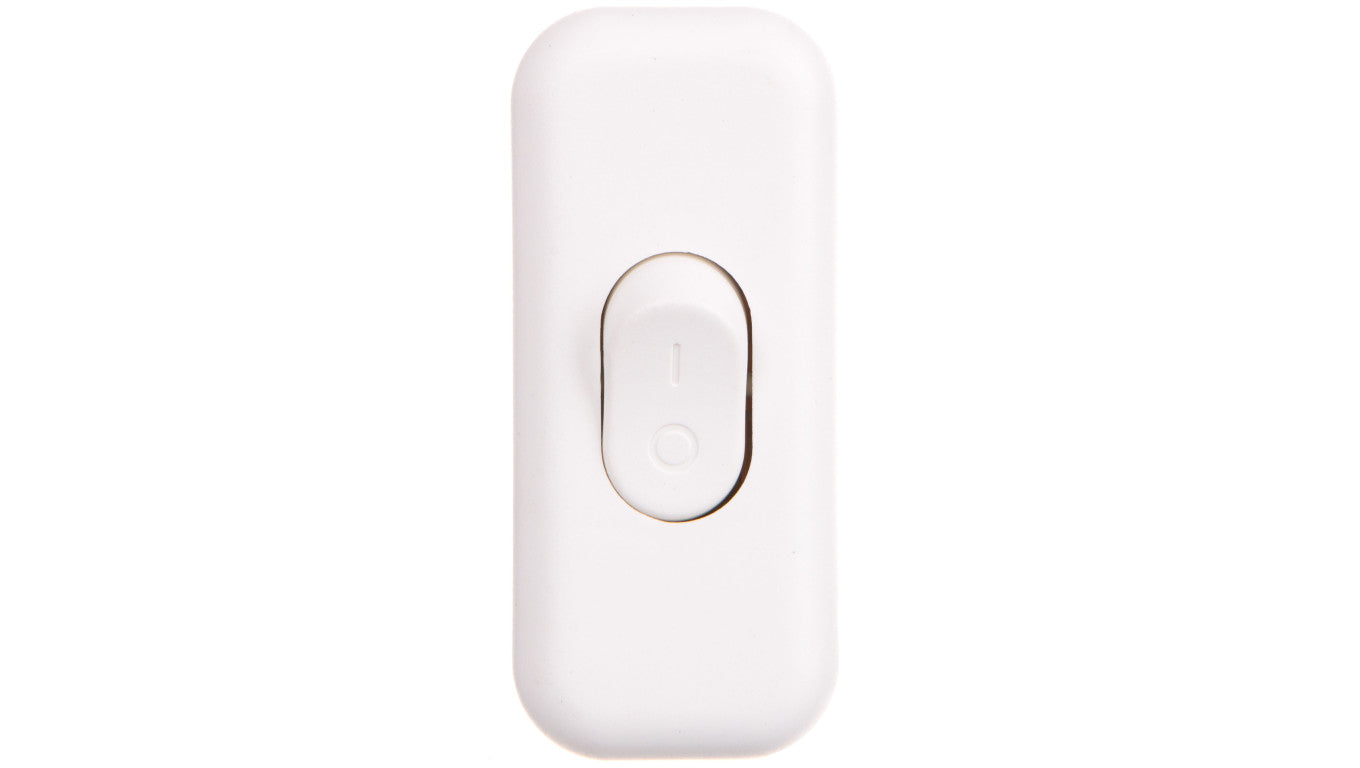 Wyłącznik kołyskowy przelotowy, 2-torowy, 2,5A, 250V WK-2P BIAŁY W-97747