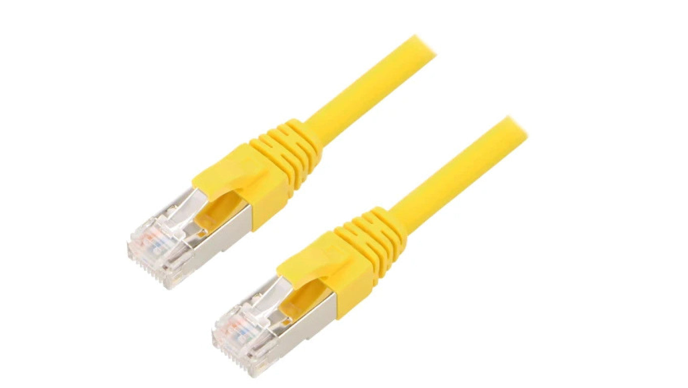 Patch cord ETHERLINE Cat.6a,S/FTP 6a linka Cu LSZH żółty 24441428