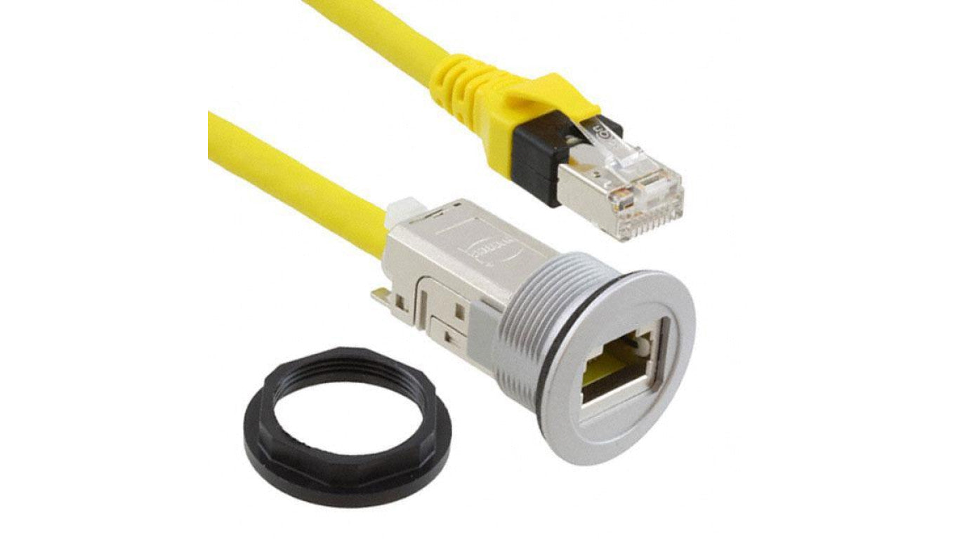 Gniazdo RJ45 22mm har-port -25÷70C Ø22,3mm IP20 srebrny 09454521504