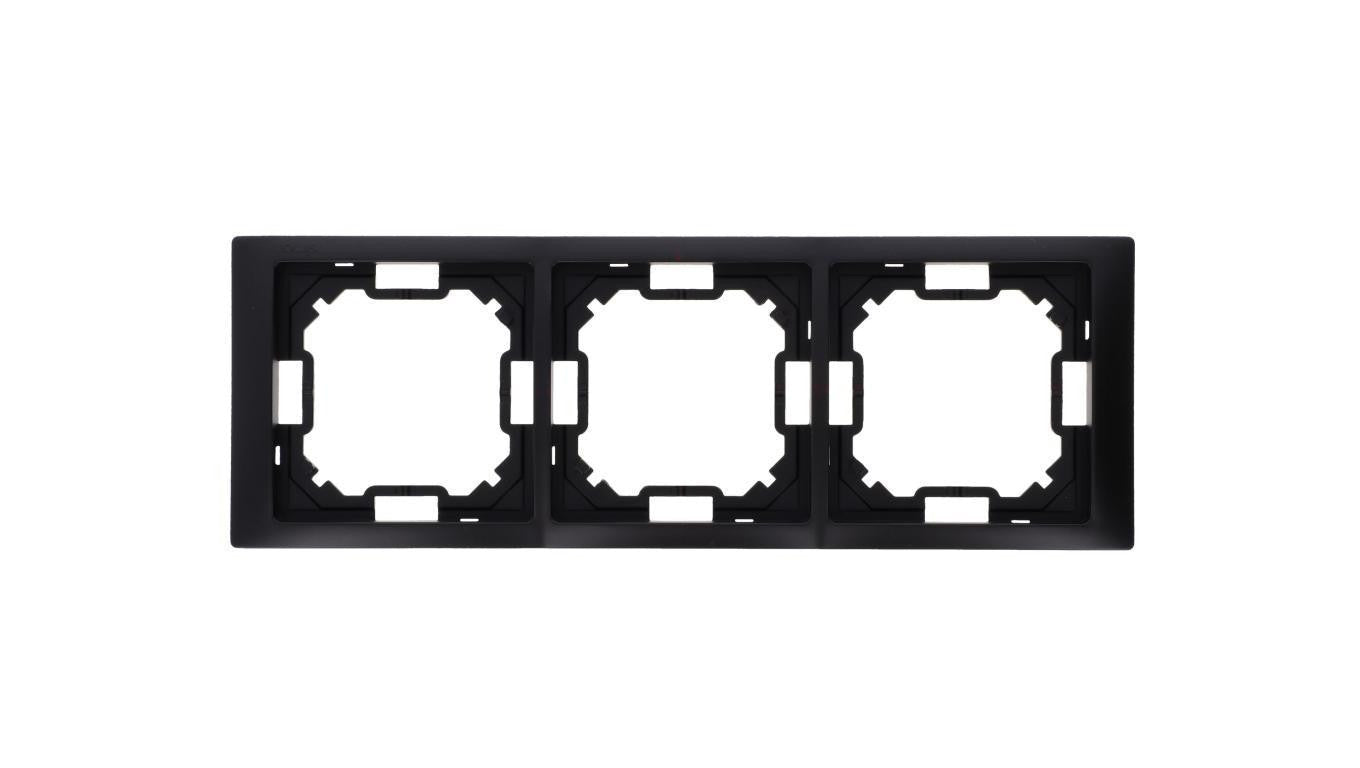 Simon Basic Ramka 3-krotna Neos IP20 czarny mat BMRC3/49