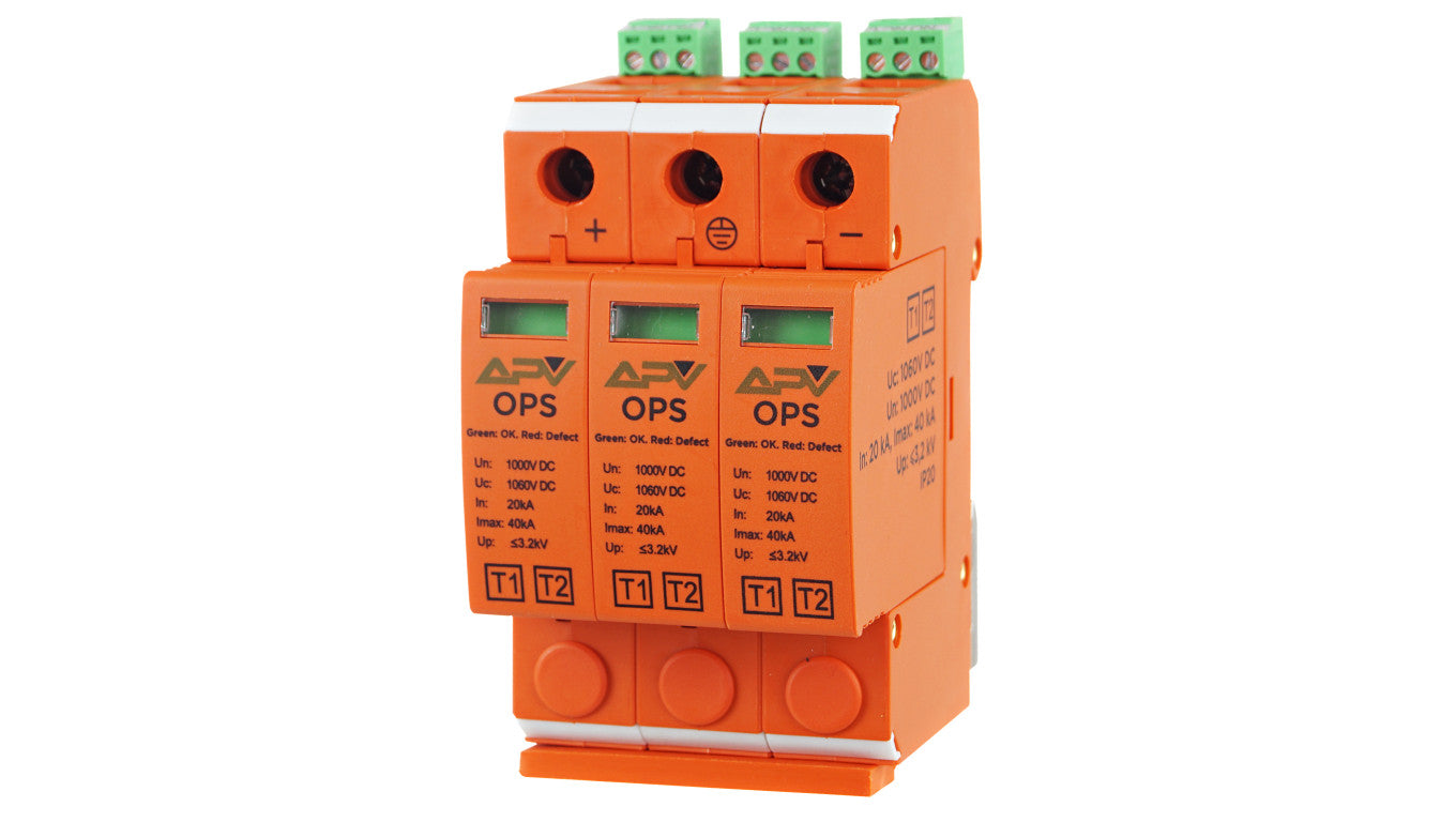 Ogranicznik przepięć PV T1+T2 2P 1000DC 20kA APV-OPS-3P-T1+T2-PIL