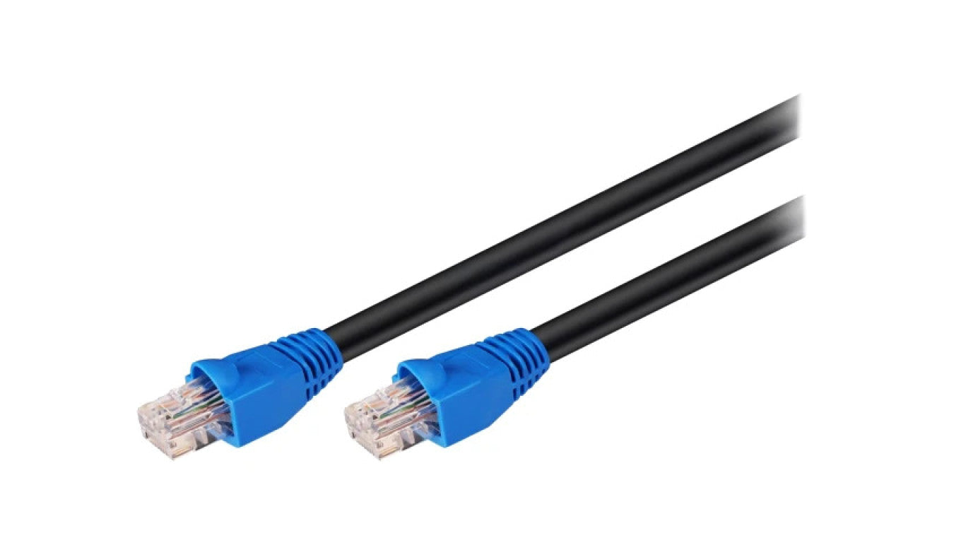 Patch cord U/UTP 6 CCA PE czarny 40m RJ45 wtyk,z obu stron 94394