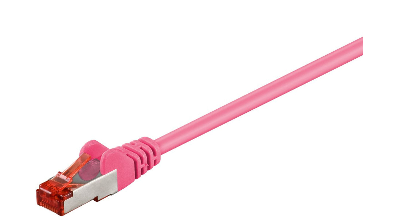 CAT 6 Kabel łączący, S/FTP (PiMF), Purpurowy - Długość kabla 1.5 m