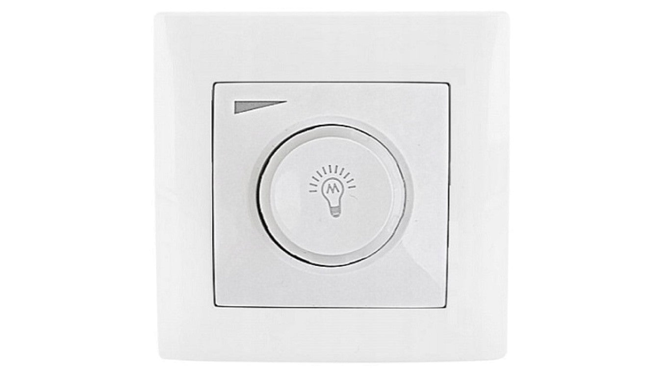 Wesa Ściemniacz obrotowy regulator LED 600W biały LC-36-A
