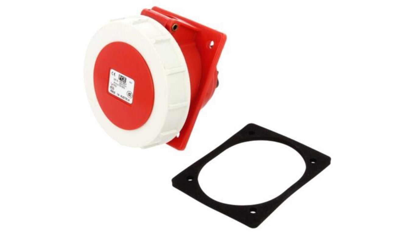 Złącze zasilające 3-fazowe AC, gniazdo żeńskie, 32A/400VAC 4252-6F78
