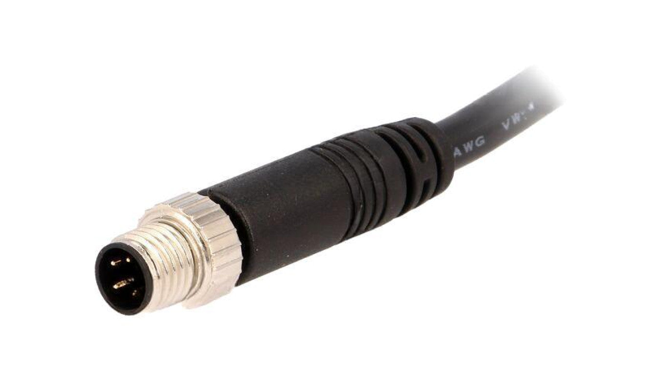 Złącze M8, męskie, PIN:4, wtyk, proste, 30V 8-04AMMM-SL7A01