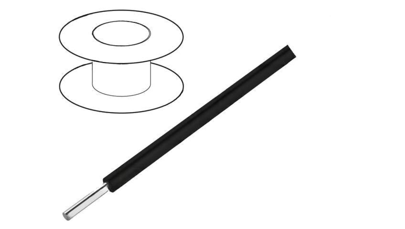 Przewód EcoWire d: 14AWG drut Cu MPPE czarny 600V 30,5m 6717S BK005