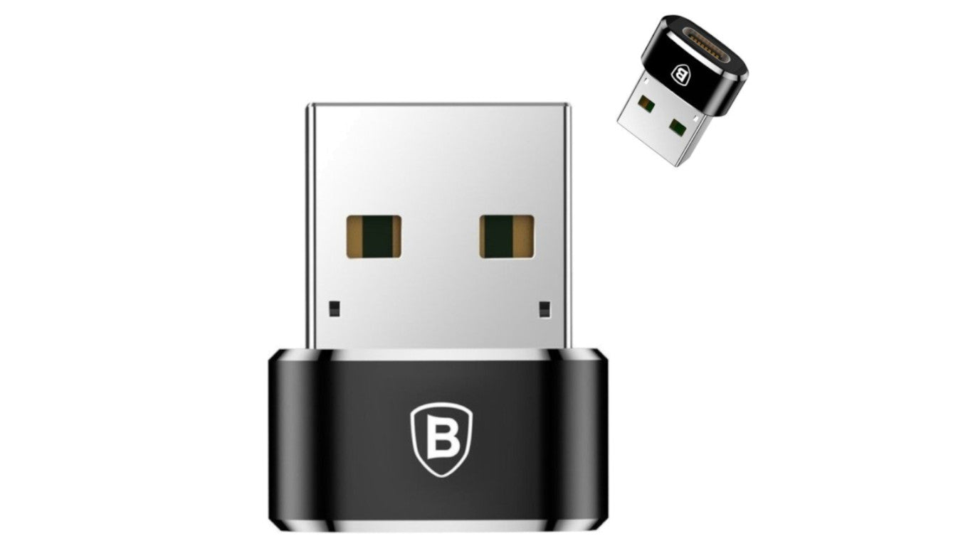 BASEUS Adapter OTG Przejściówka USB 2.0 A / typ-C (wtyk / gniazdo) 3A