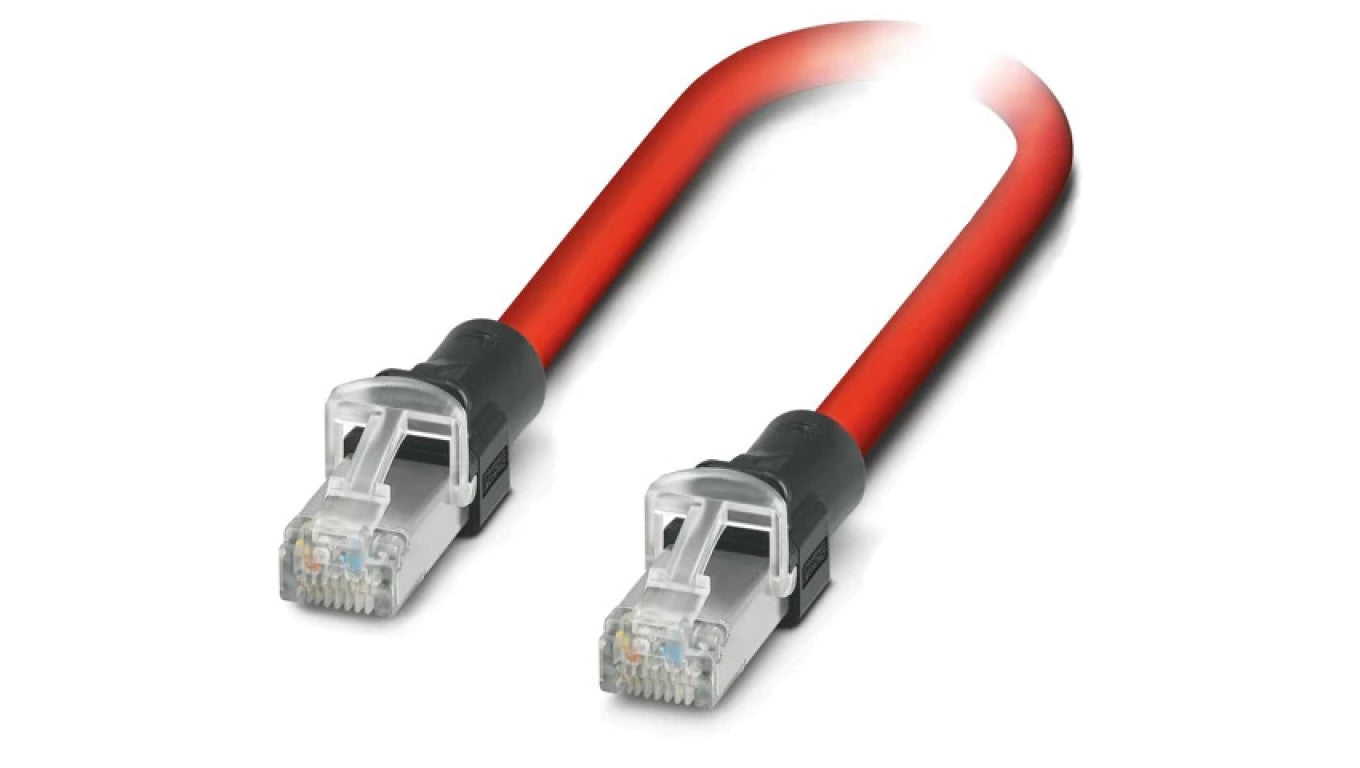 Patch cord S/FTP 5 linka Cu,cynowana PVC czerwony 2m 22AWG 1112929