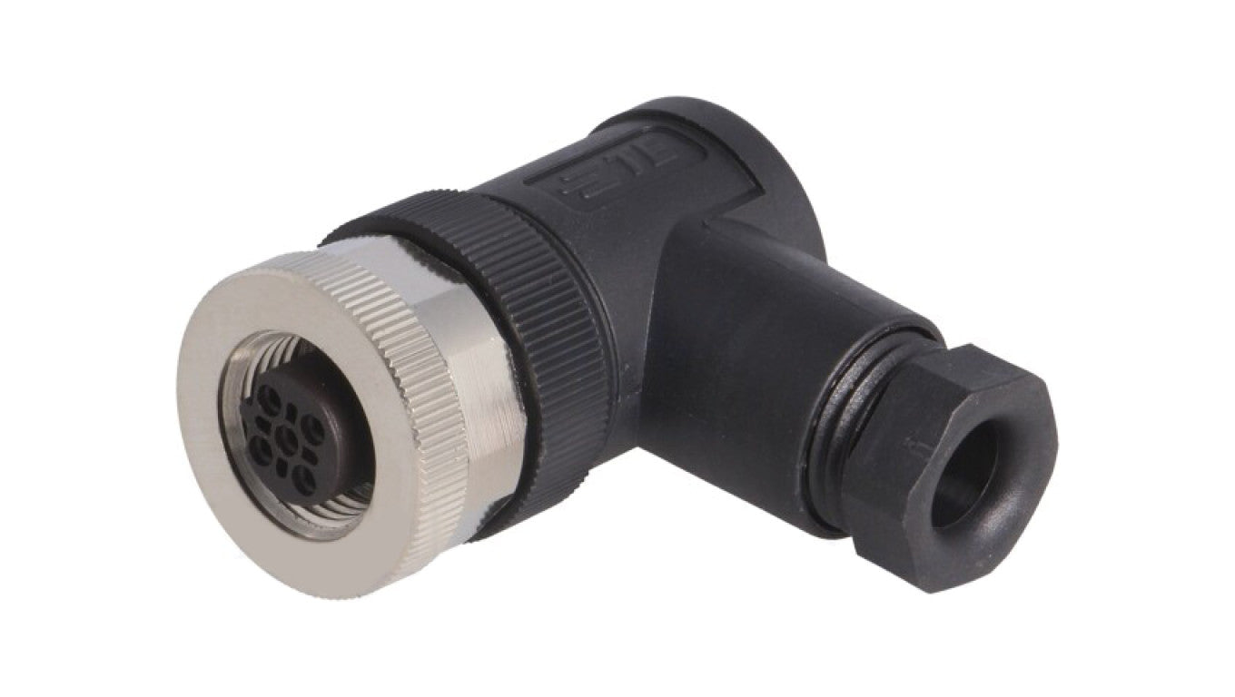 Złącze okrągłe M12 żeńskie kątowe nieekranowane 5-PIN 60V PG7 T4112401051-000