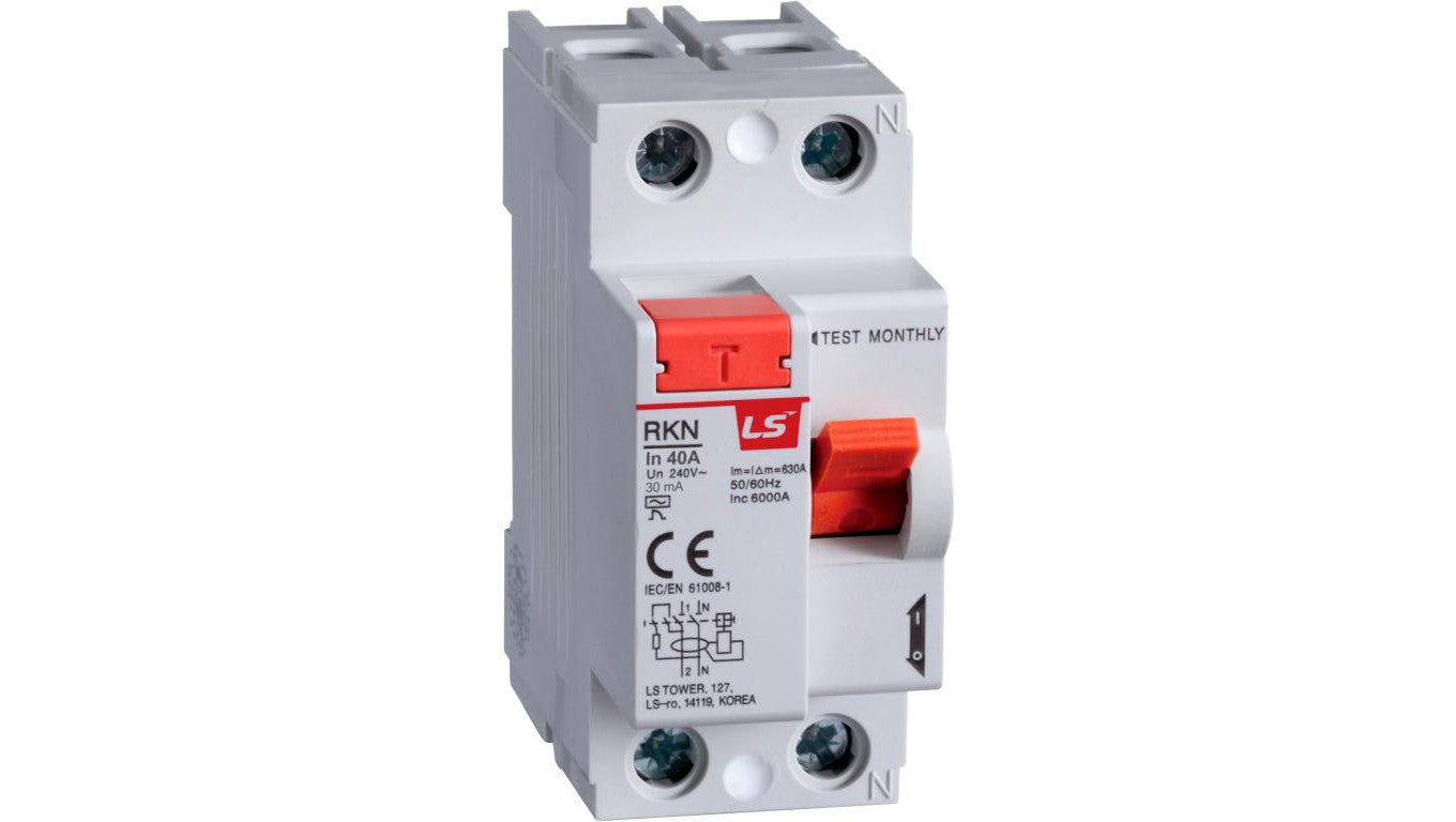 Wyłącznik różnicowoprądowy 2P 40A 0,03A typ A RKN2P 40A 30MAA 06220450R0