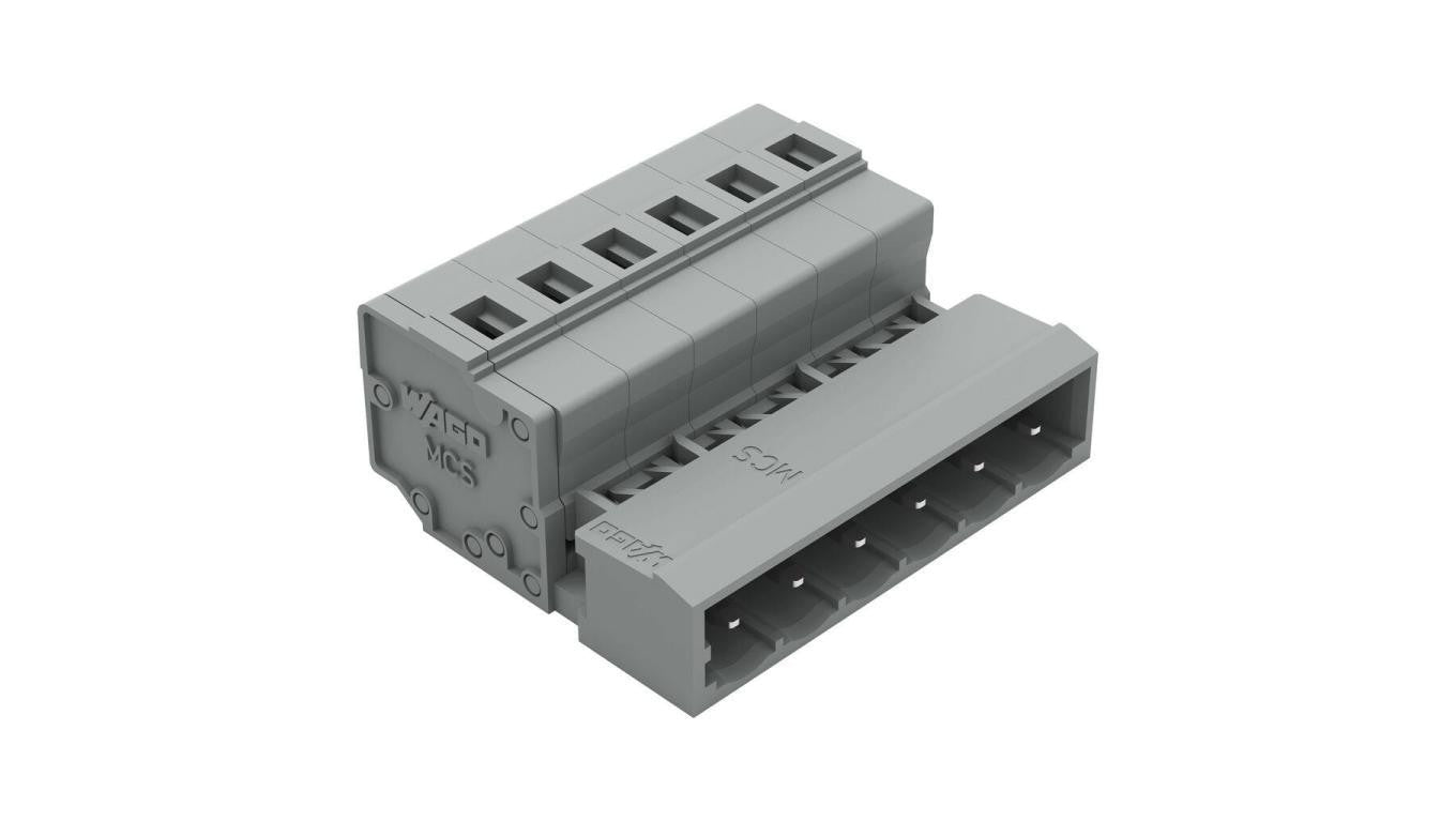 Wtyk MCS-MIDI Classic 6-biegunowy szary raster 5mm 231-606 /50szt./