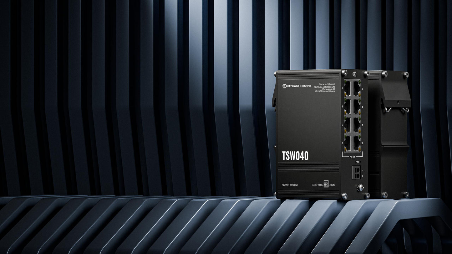Teltonika TSW040 switch przemysłowy PoE (TSW04000000)