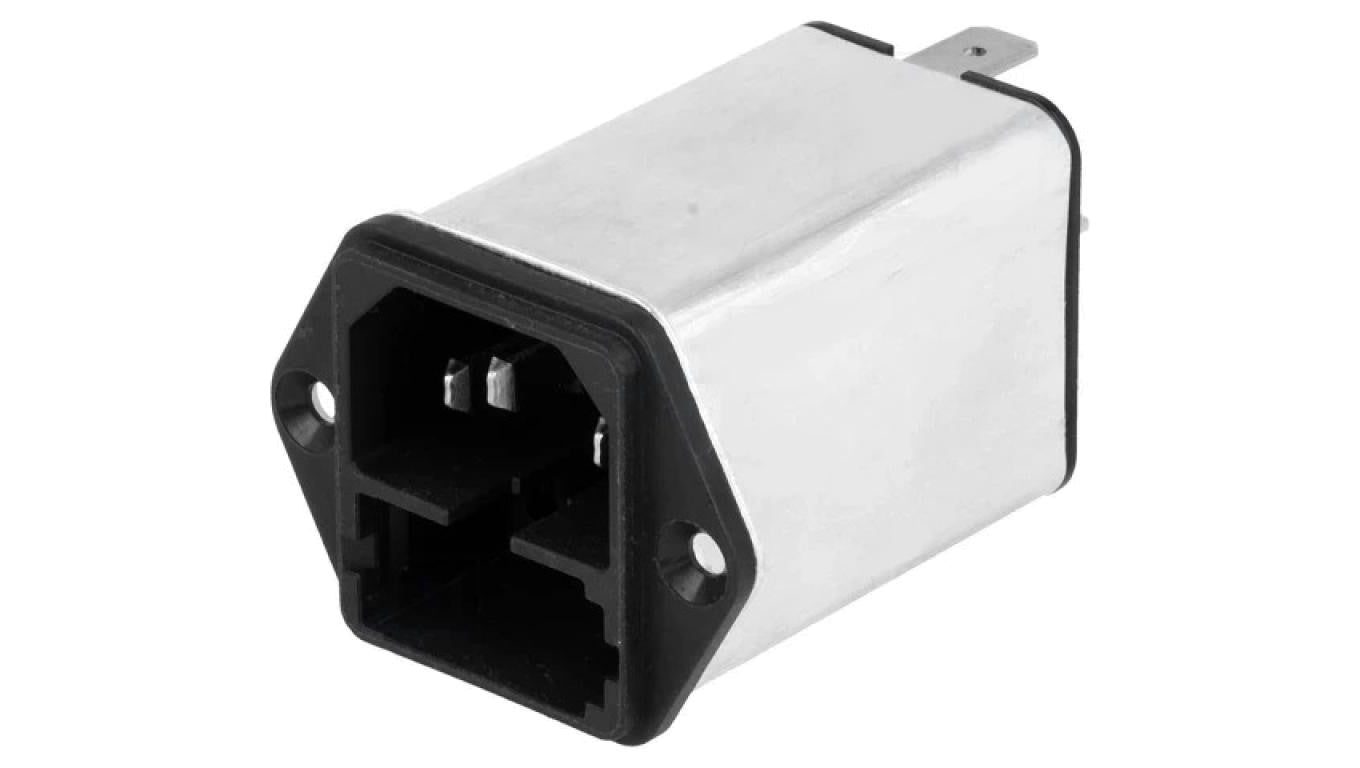Złącze zasilające AC gniazdo męskie 1A 250VAC IEC 60320 KFA 4301.5001