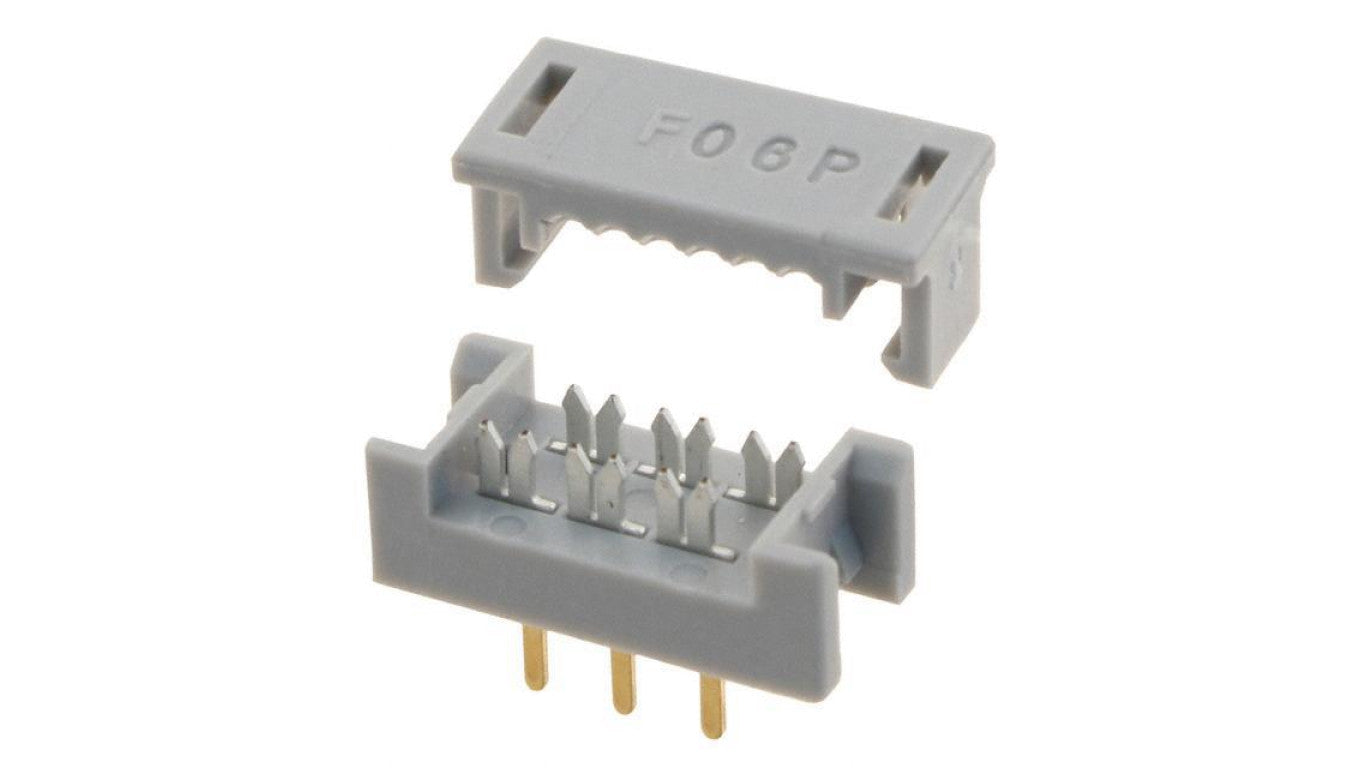IDC przejściowe PIN: 6 IDC,THT na taśmę 1,27mm Układ: 2x3 SEK 09181069622