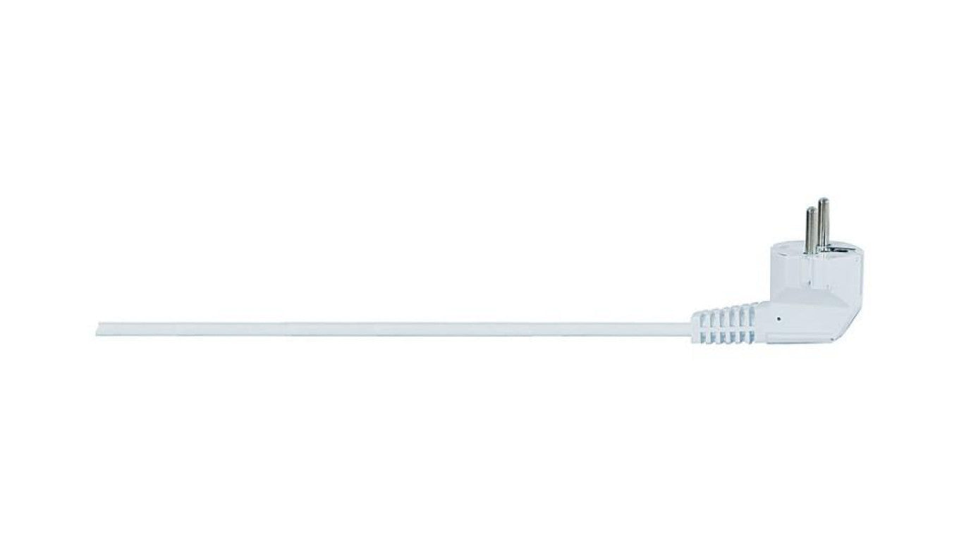 Przewód przyłączeniowy z wtyczką kątową OWY (H05VV-F) 3x1,5mm2 - 3m - biały