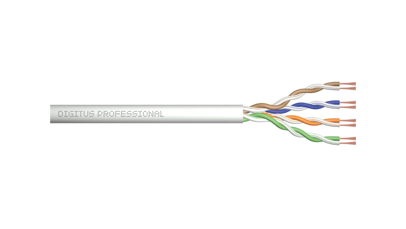 Kabel teleinformatyczny U/UTP kat.5e 4x2xAWG24/7 linka Digitus DK-1511-P-305-1 /305m/